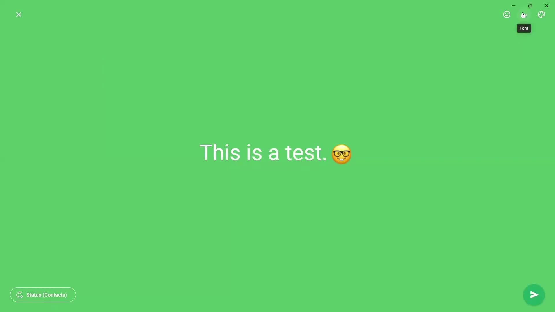 Creating a story screenshot