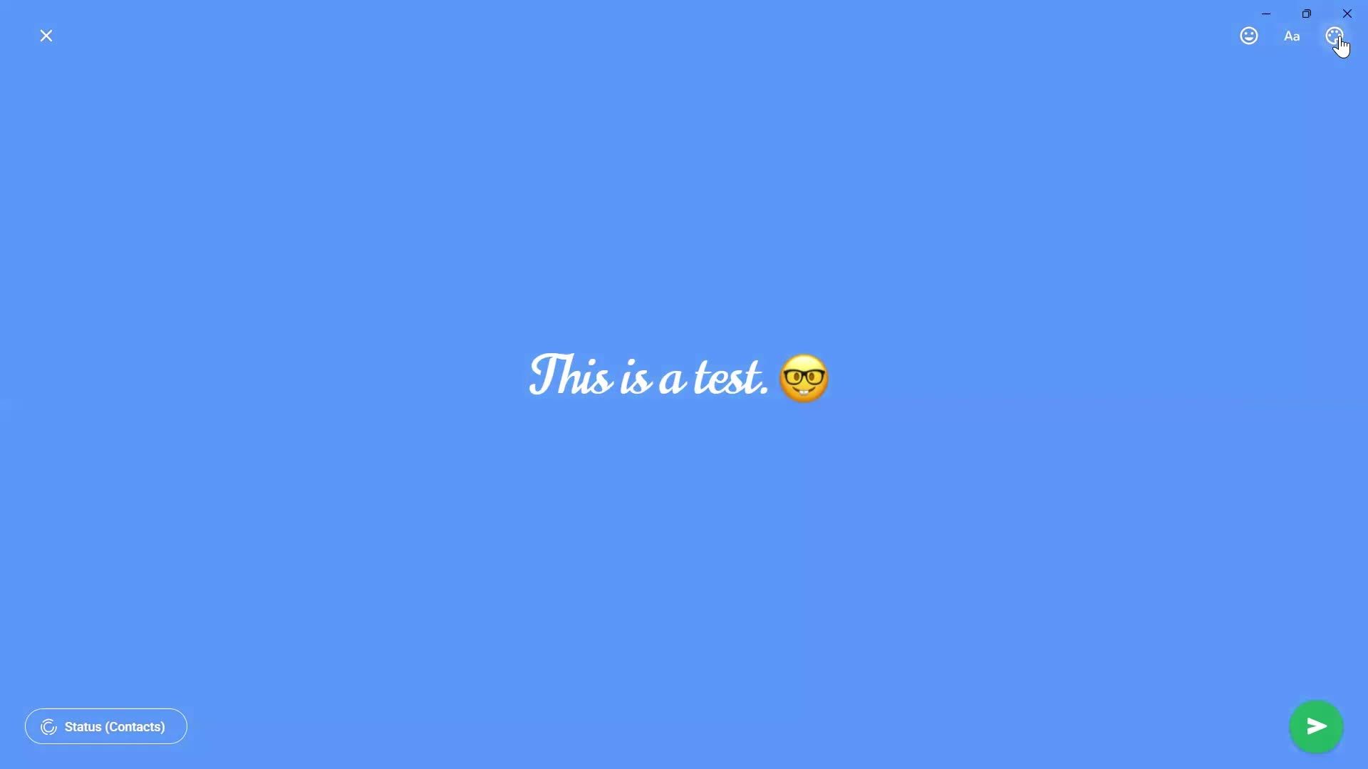 Creating a story screenshot