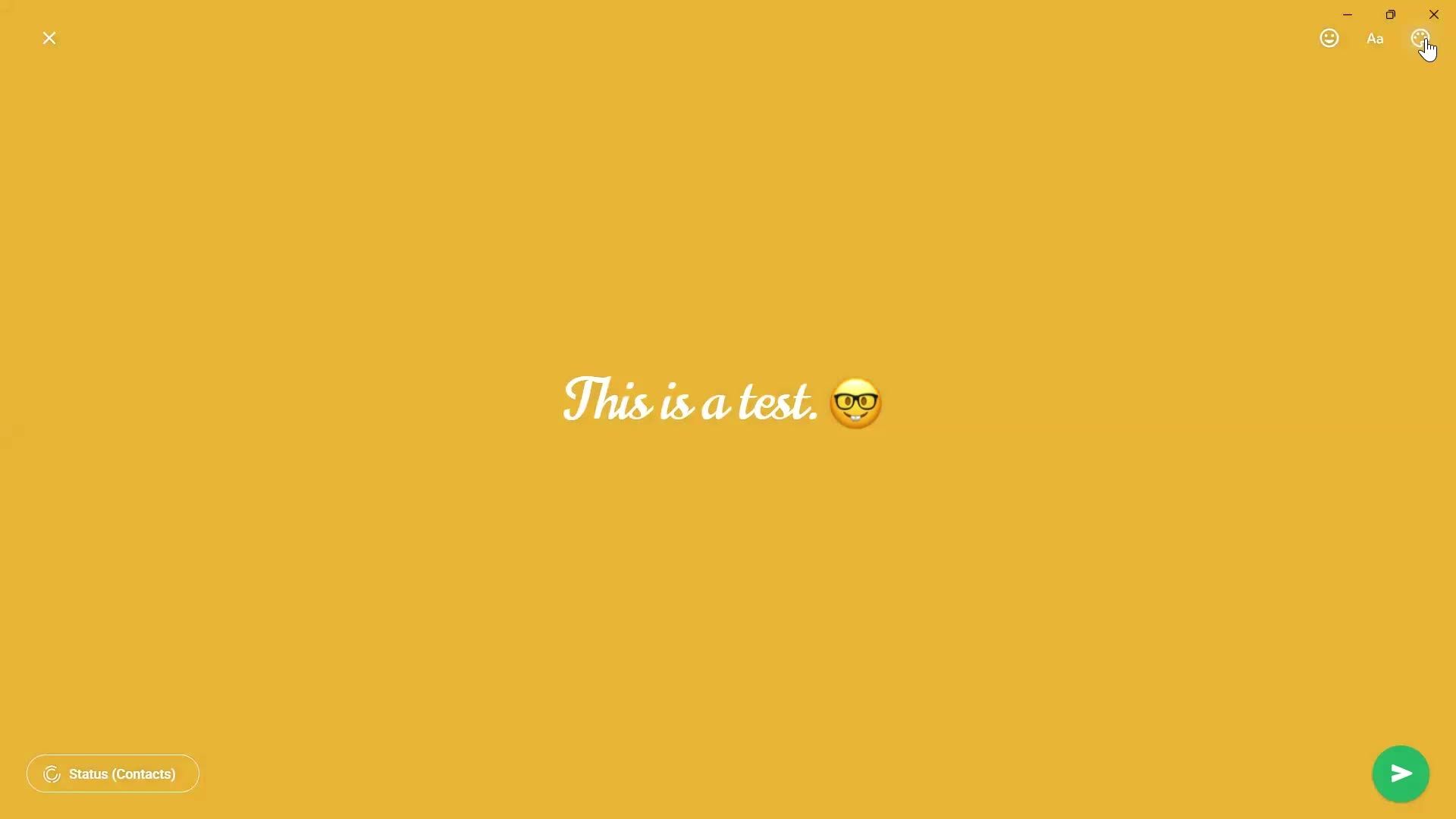 Creating a story screenshot