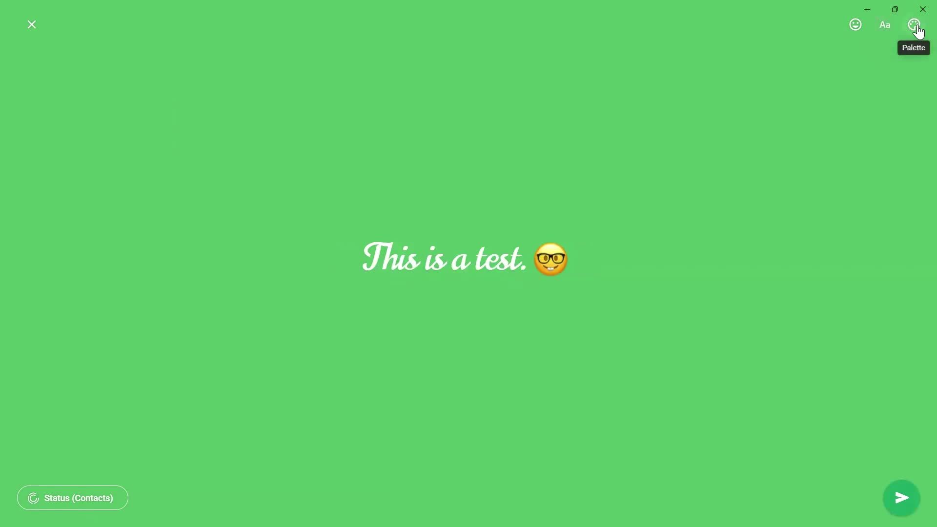 Creating a story screenshot