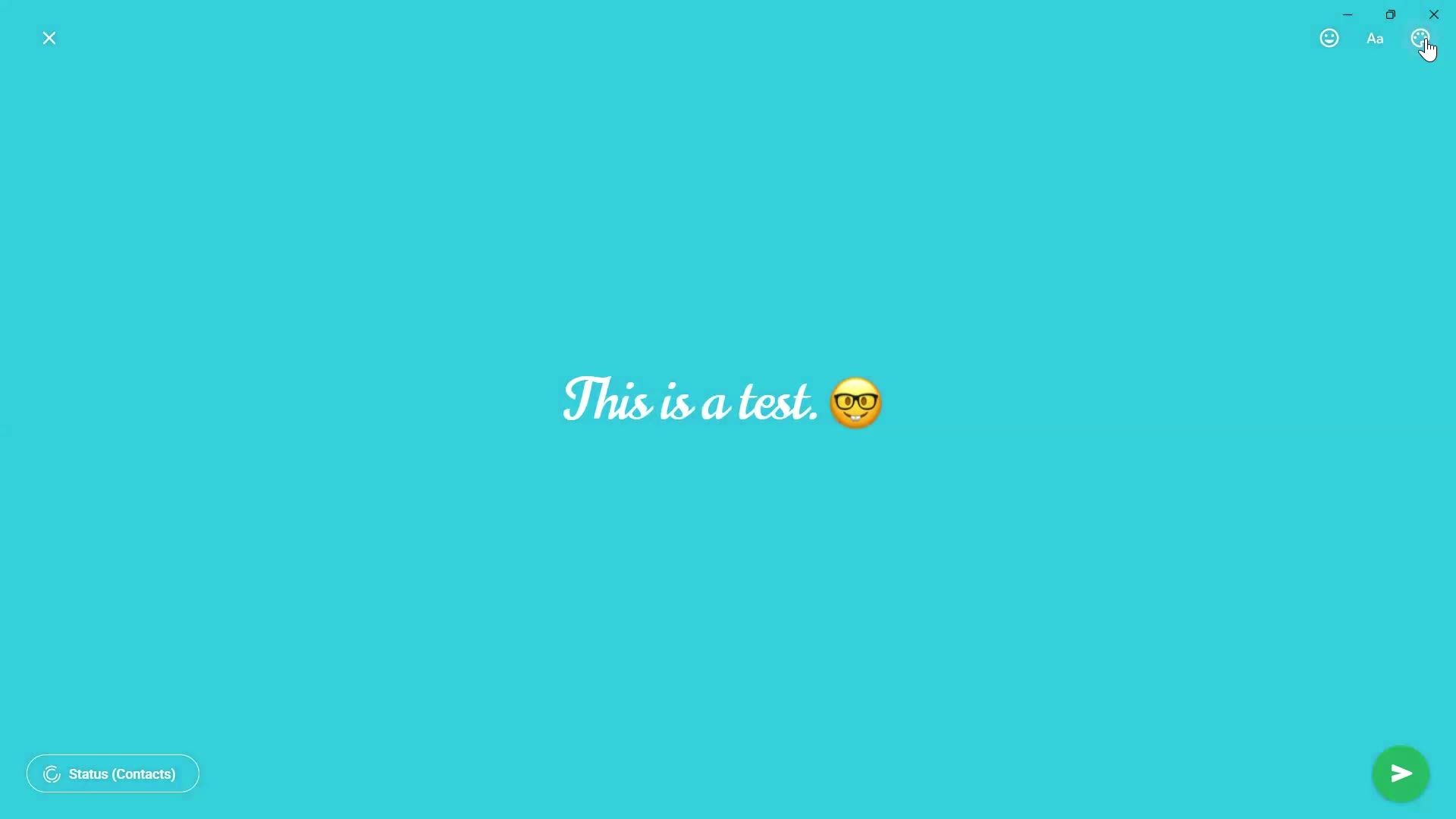 Creating a story screenshot