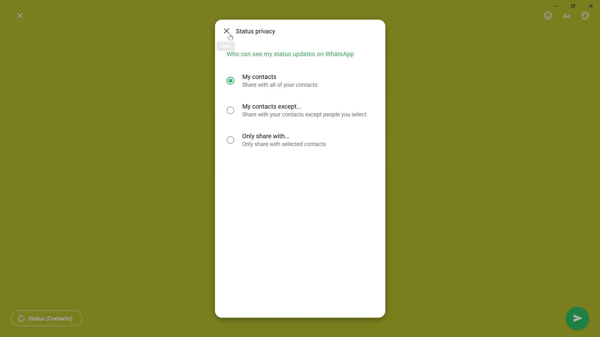 Creating a story screenshot