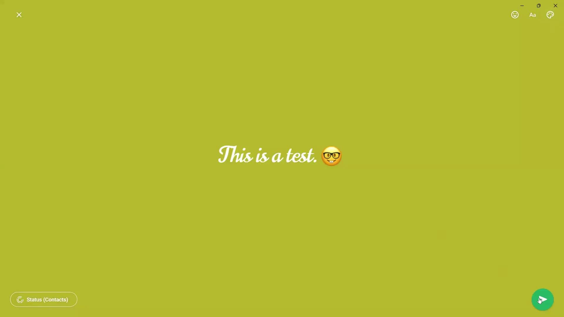 Creating a story screenshot