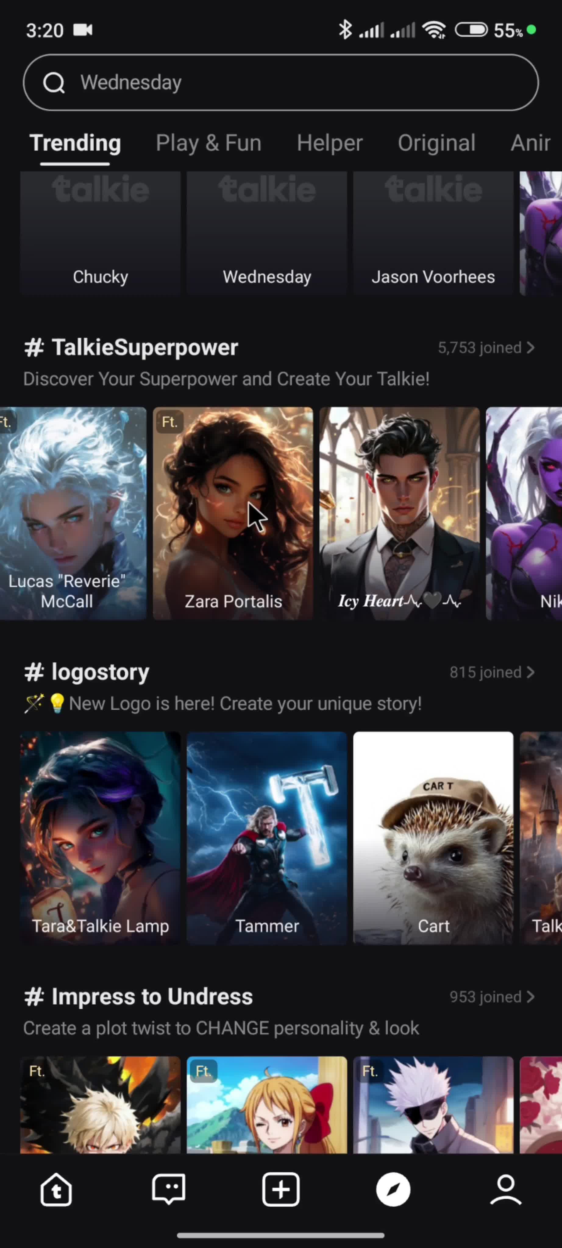 Creating a story screenshot