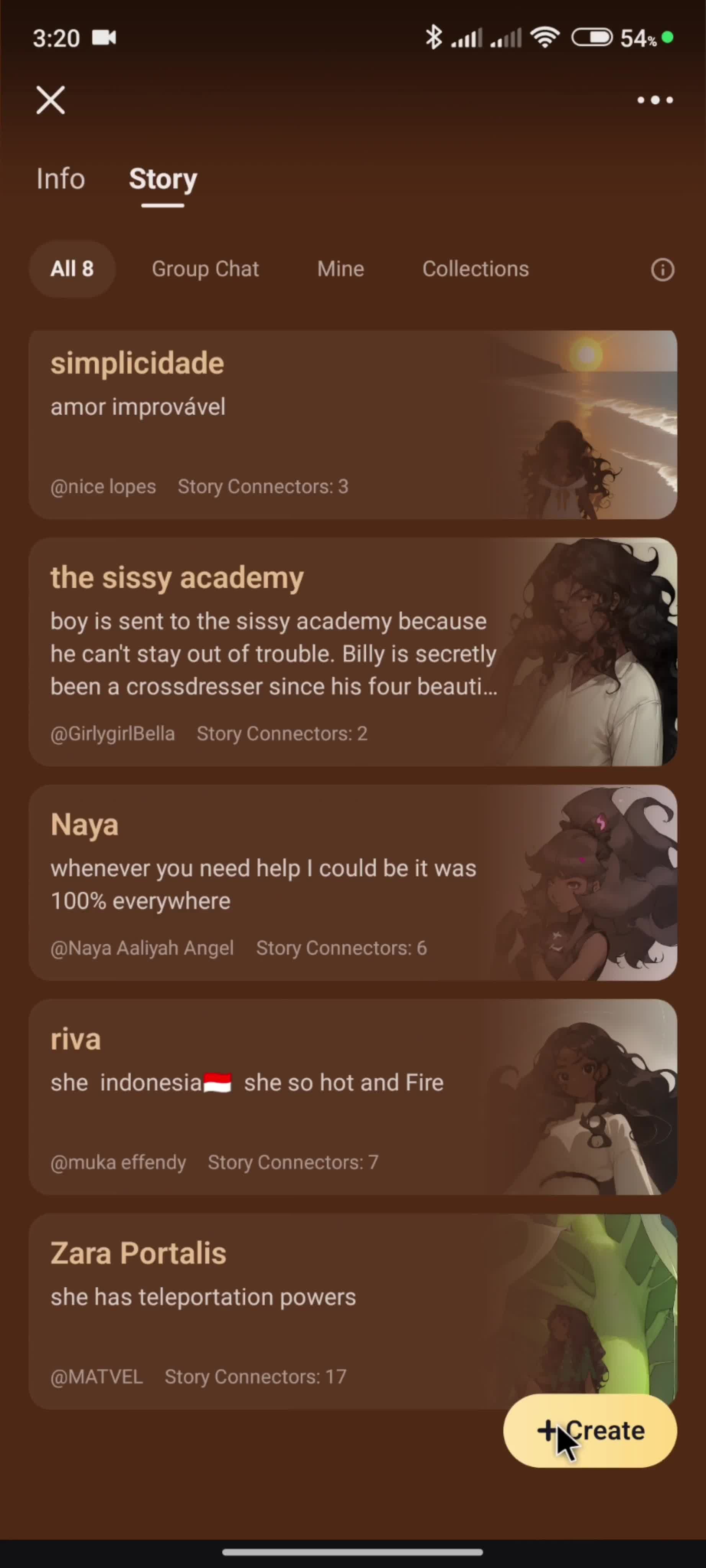Creating a story screenshot