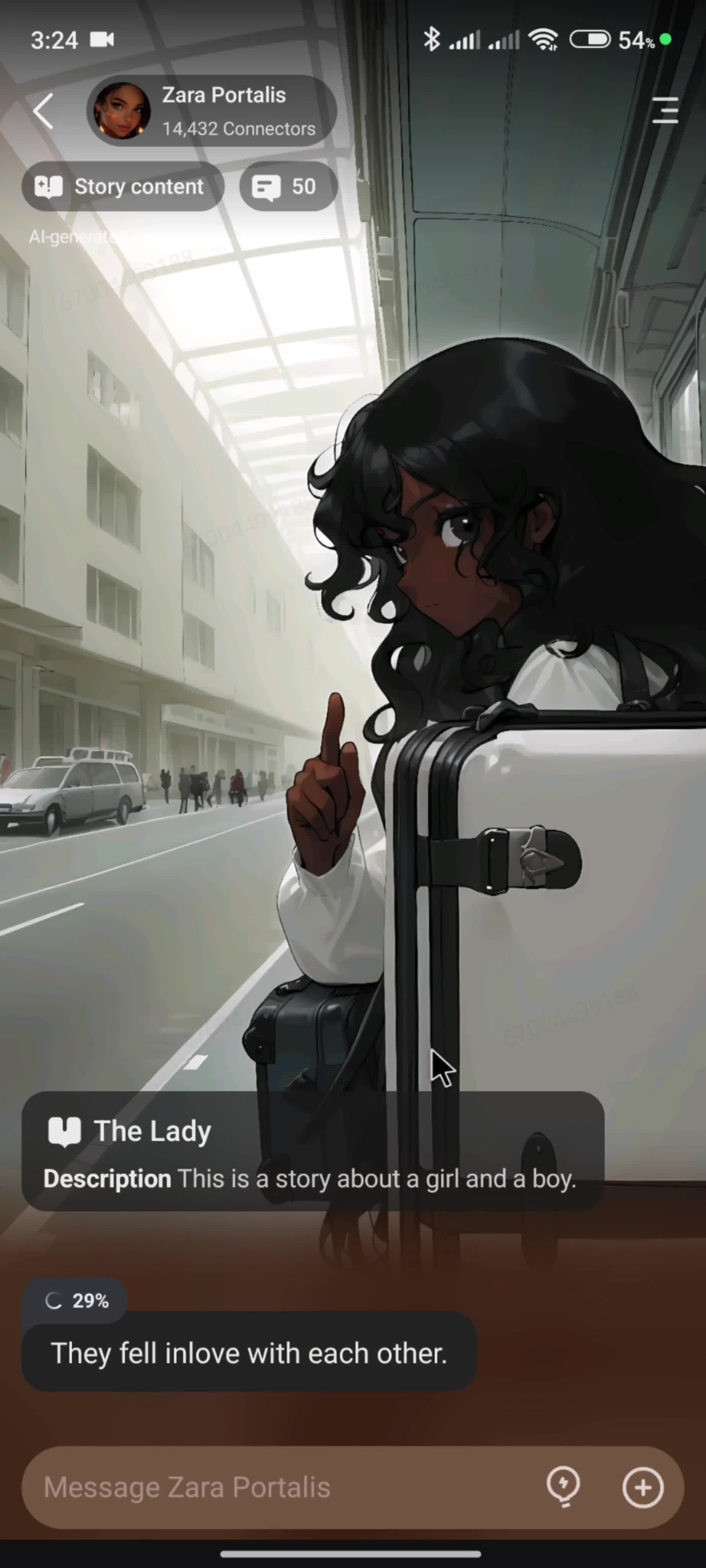 Creating a story screenshot