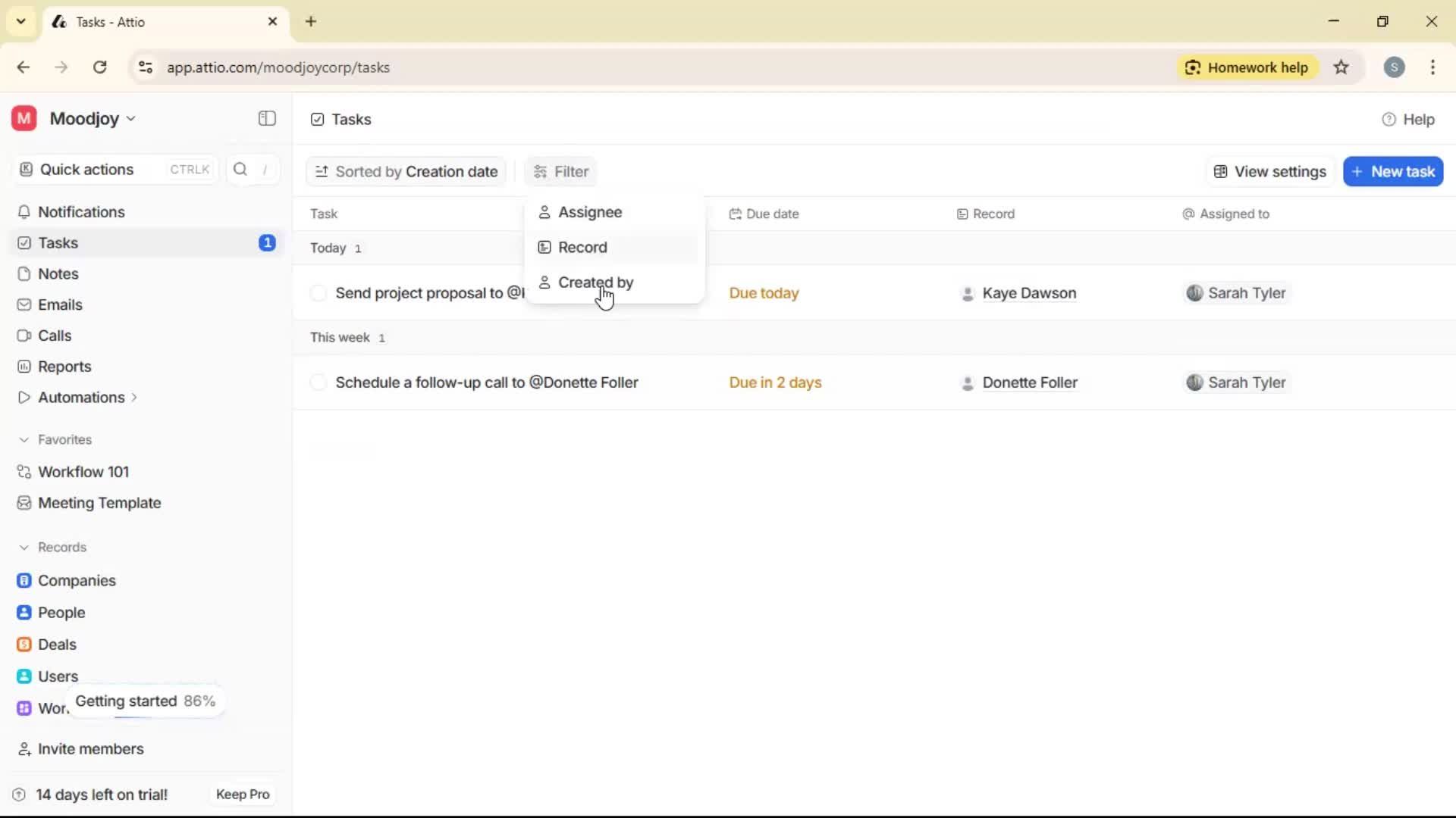 Creating a task on Attio video thumbnail