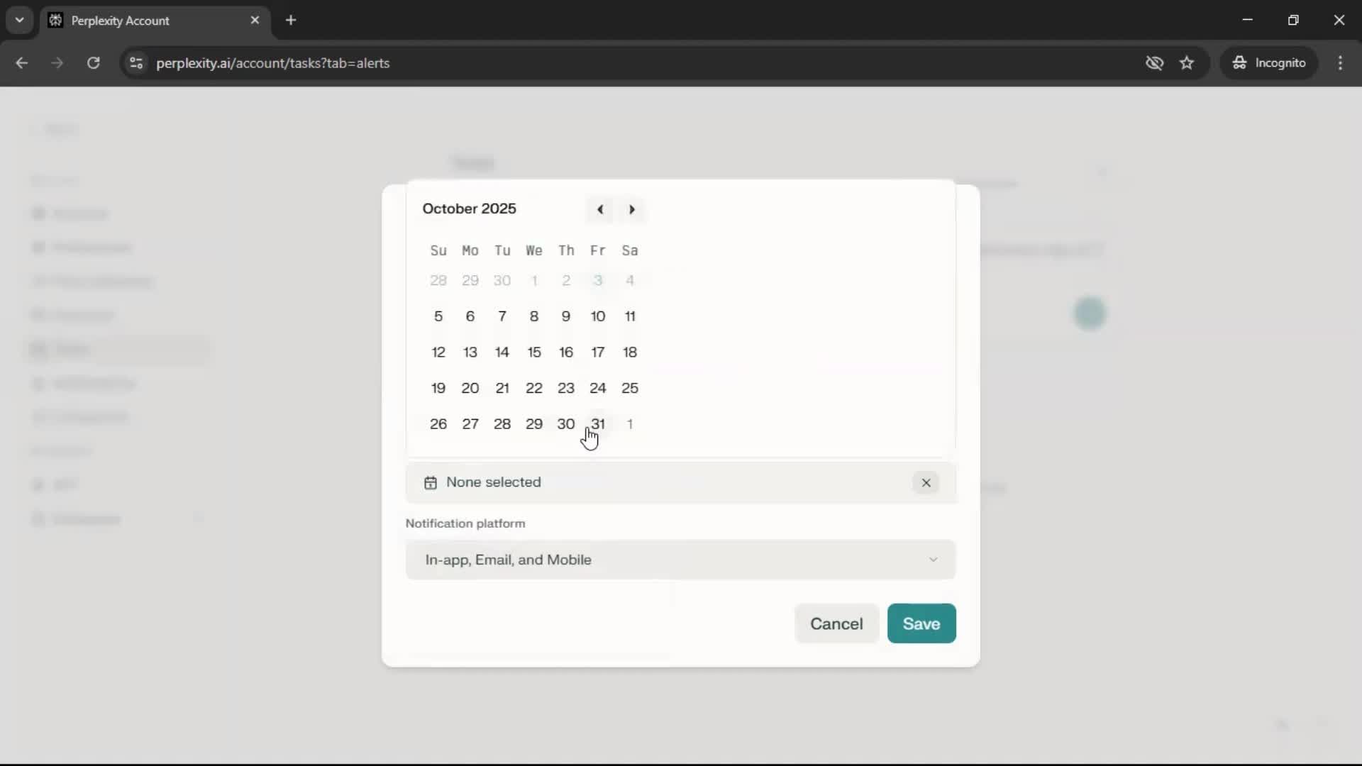 Creating a task screenshot