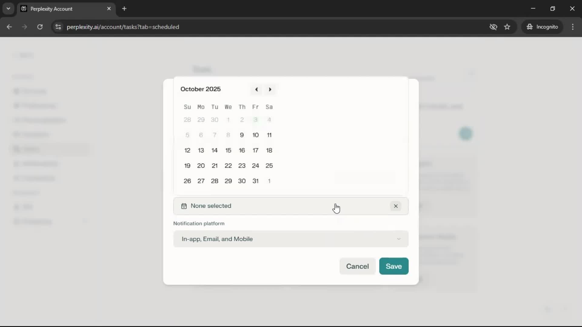 Creating a task screenshot