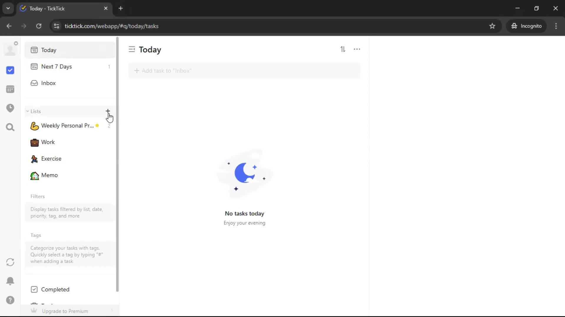 Creating a task screenshot