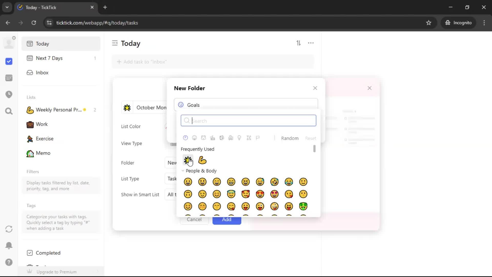 Creating a task screenshot