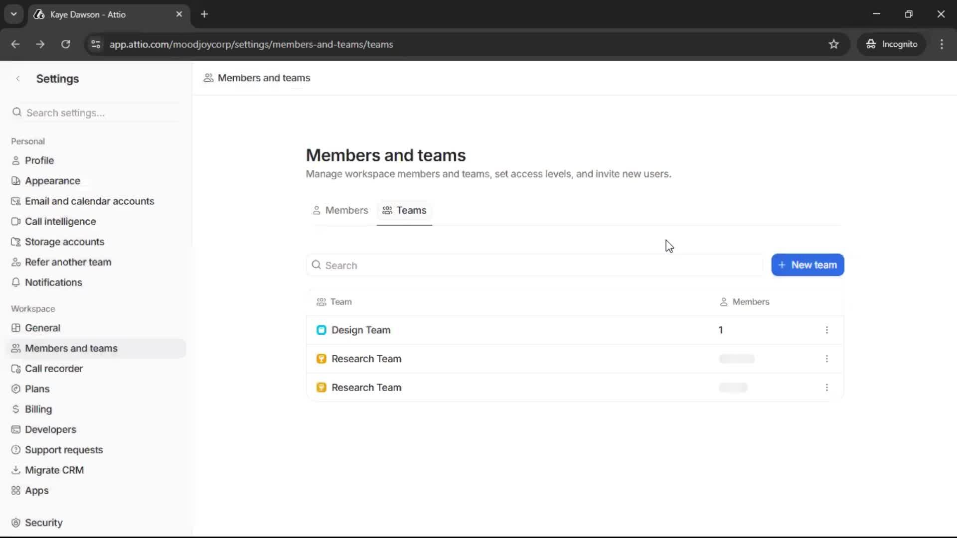 Creating a team screenshot