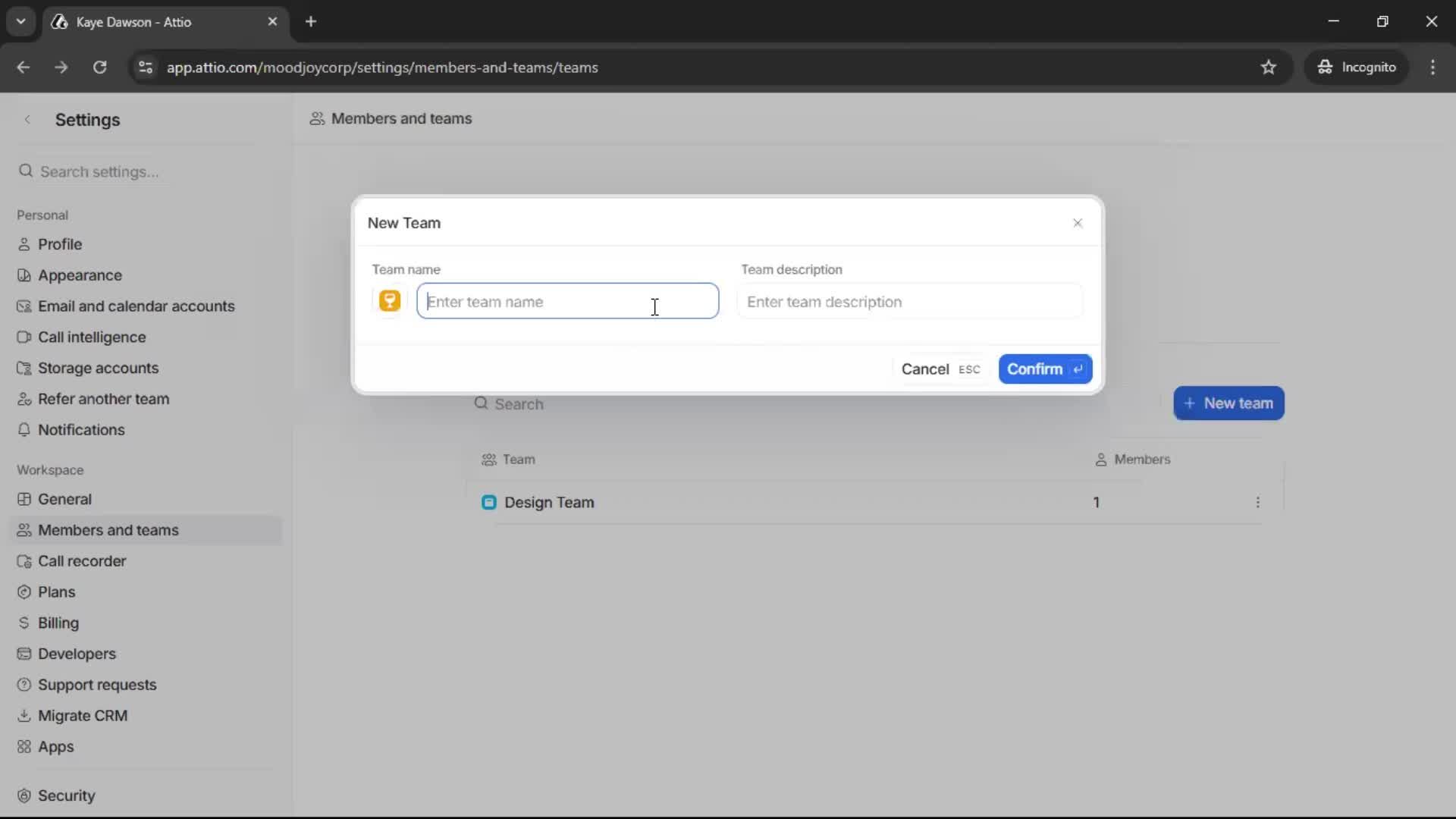 Creating a team screenshot