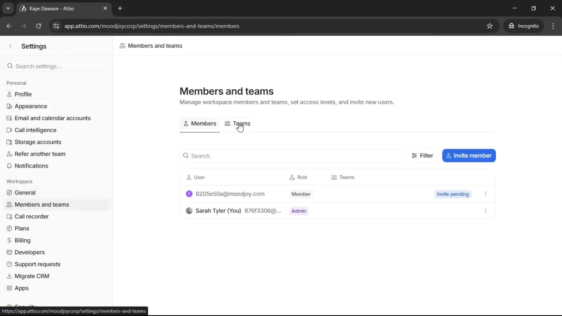 Creating a team on Attio video thumbnail