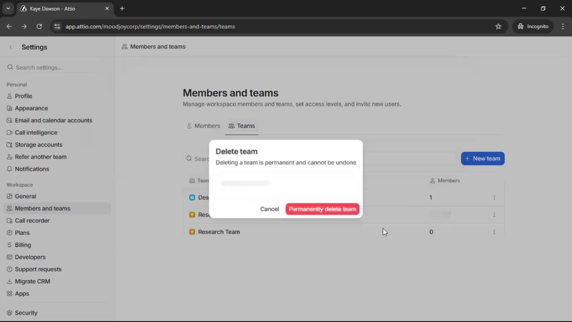 Creating a team screenshot