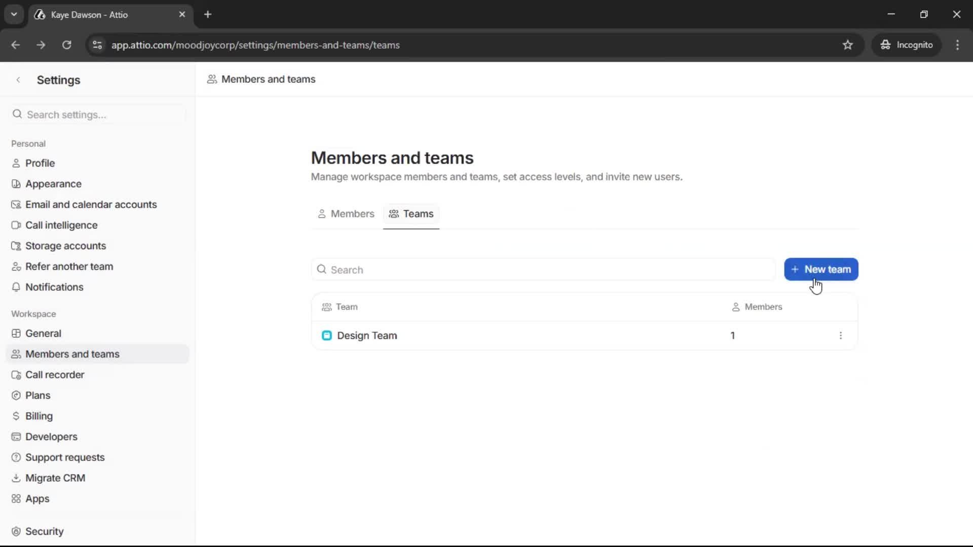 Creating a team screenshot