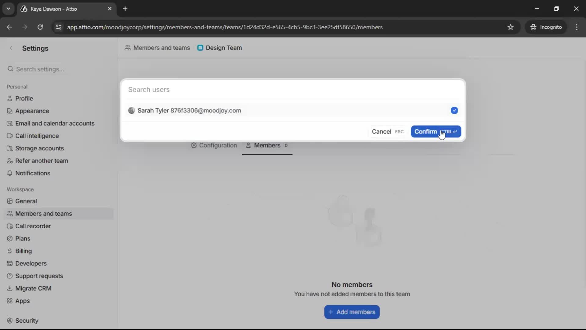 Creating a team screenshot