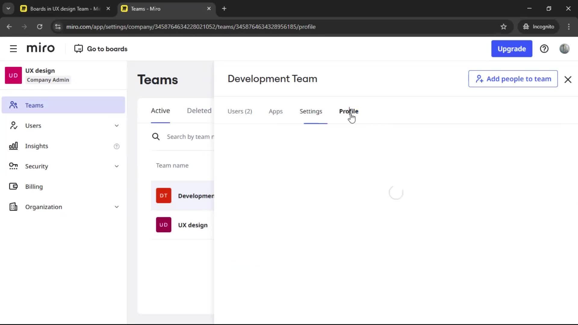 Creating a team screenshot