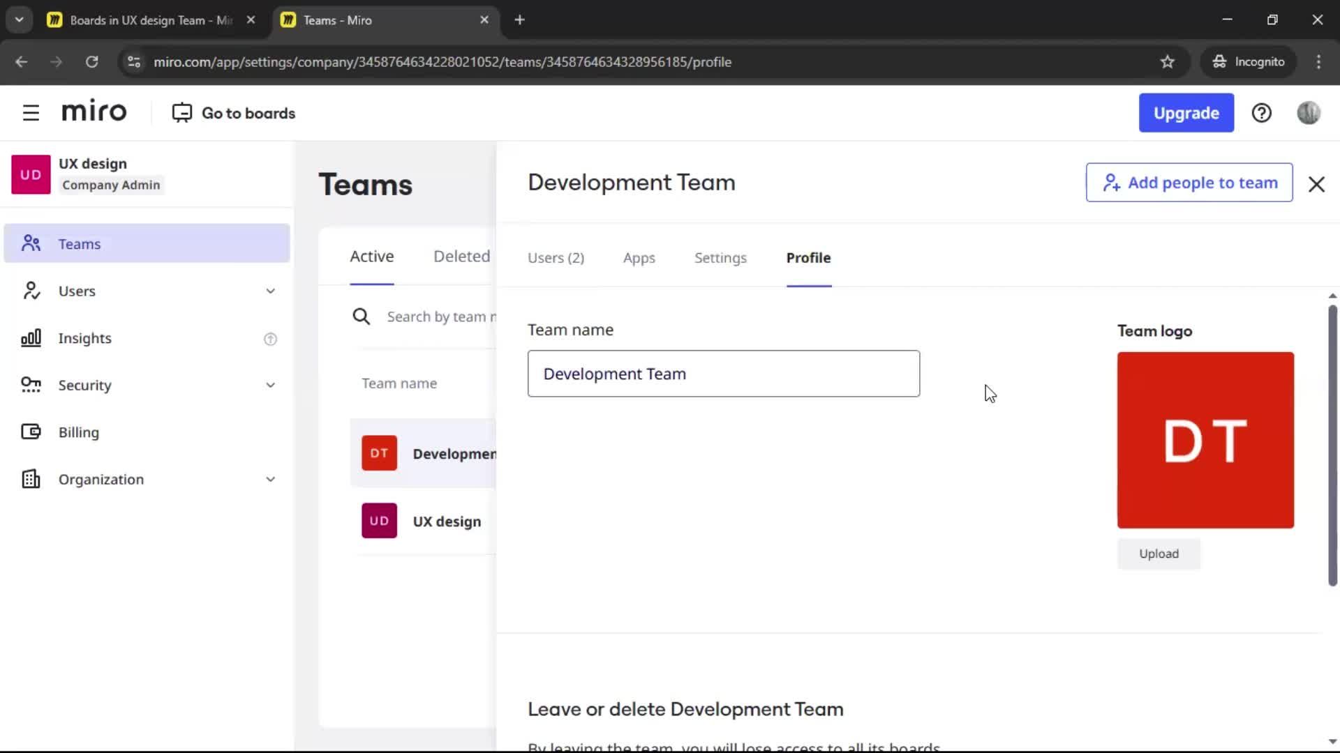 Creating a team screenshot