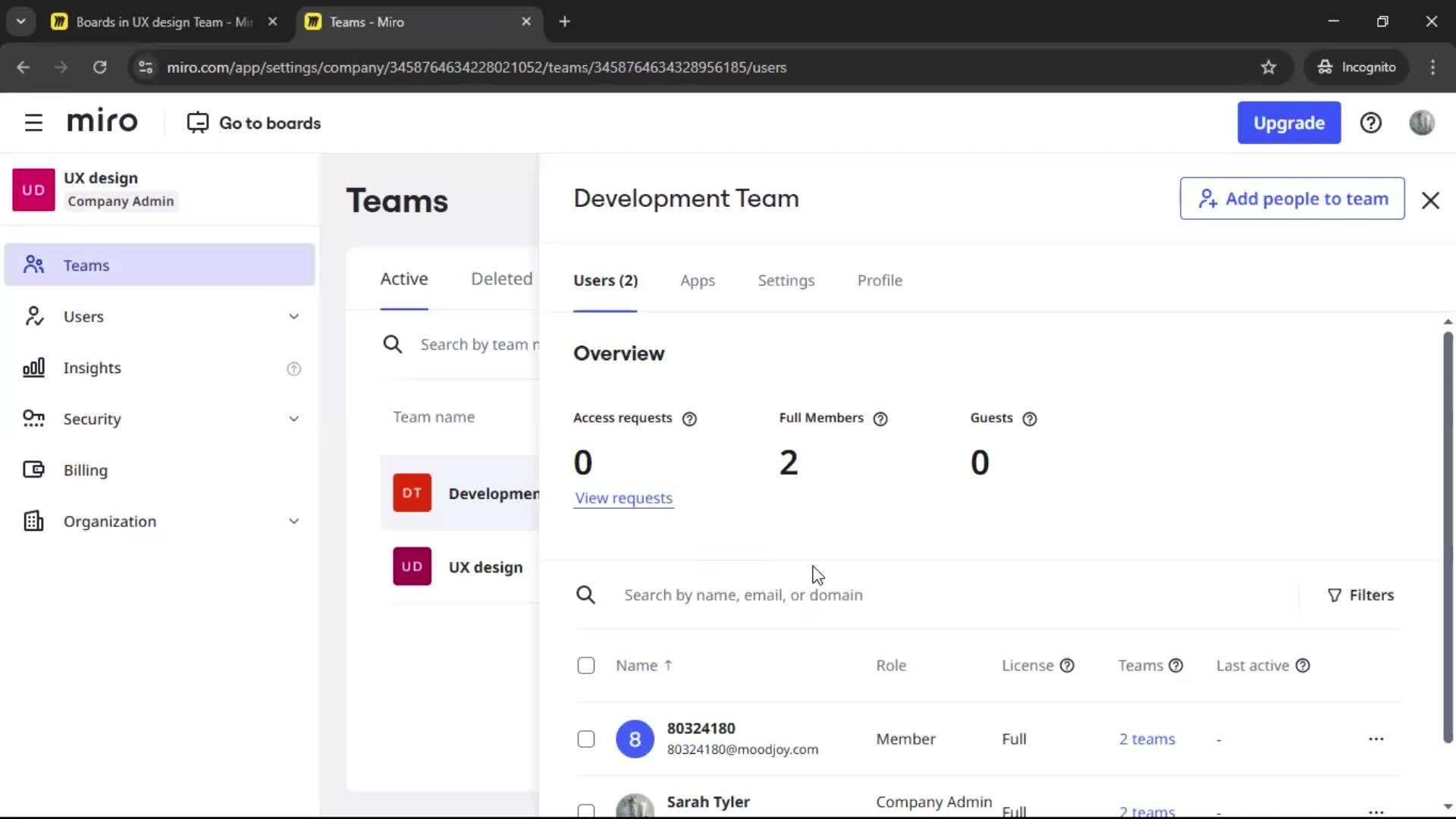 Creating a team screenshot