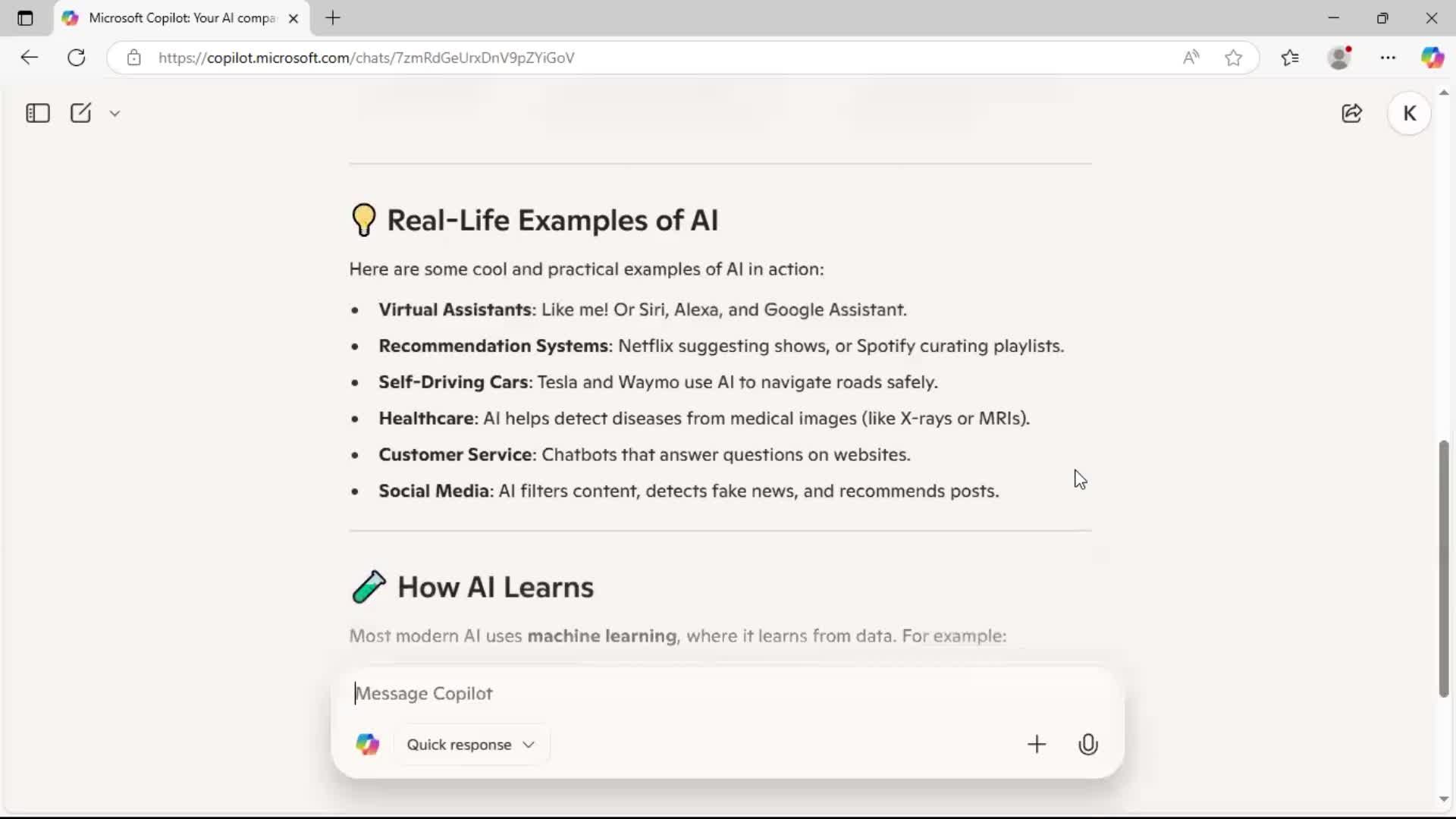 Creating a new topic screenshot