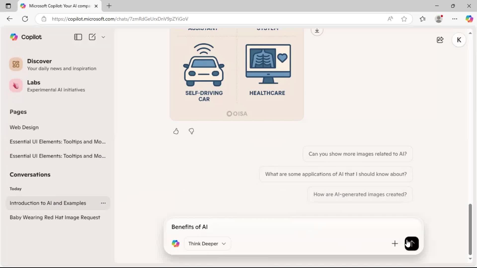 Creating a new topic screenshot