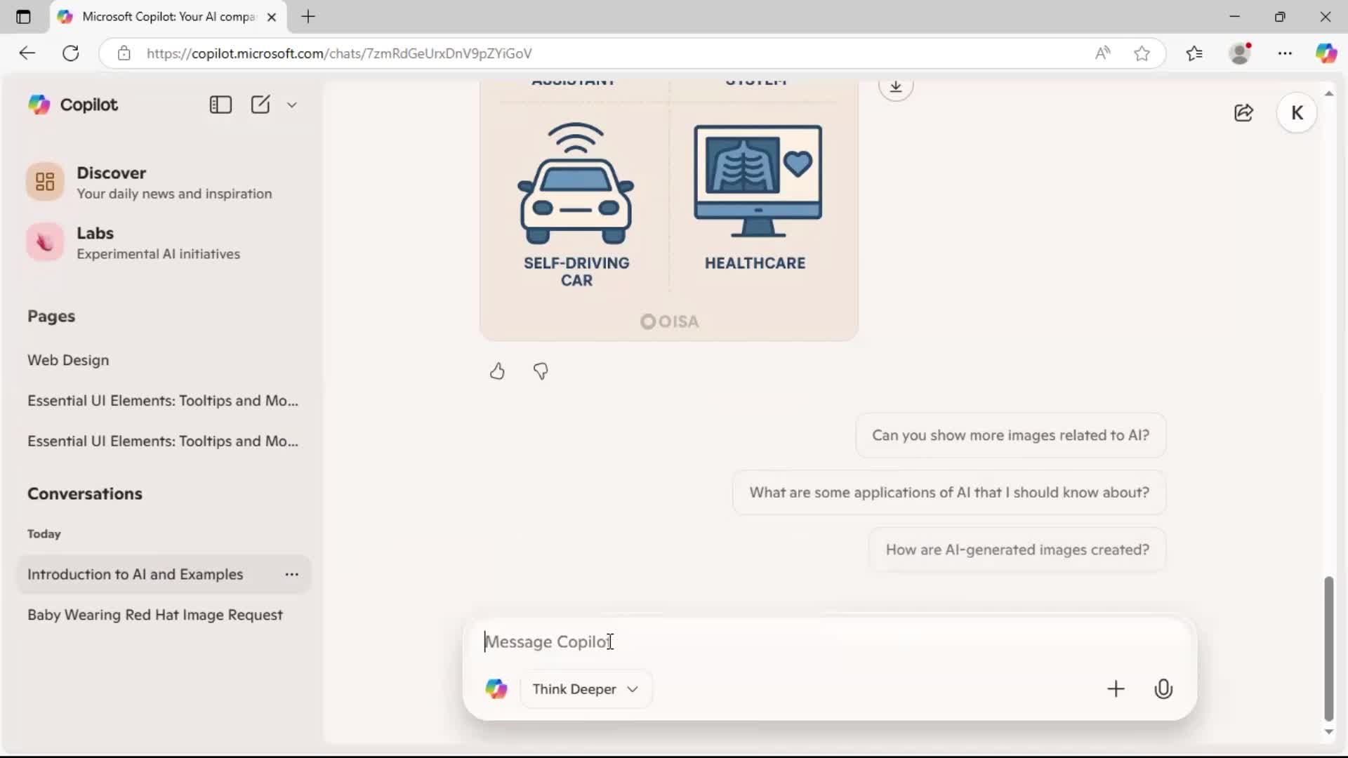 Creating a new topic screenshot