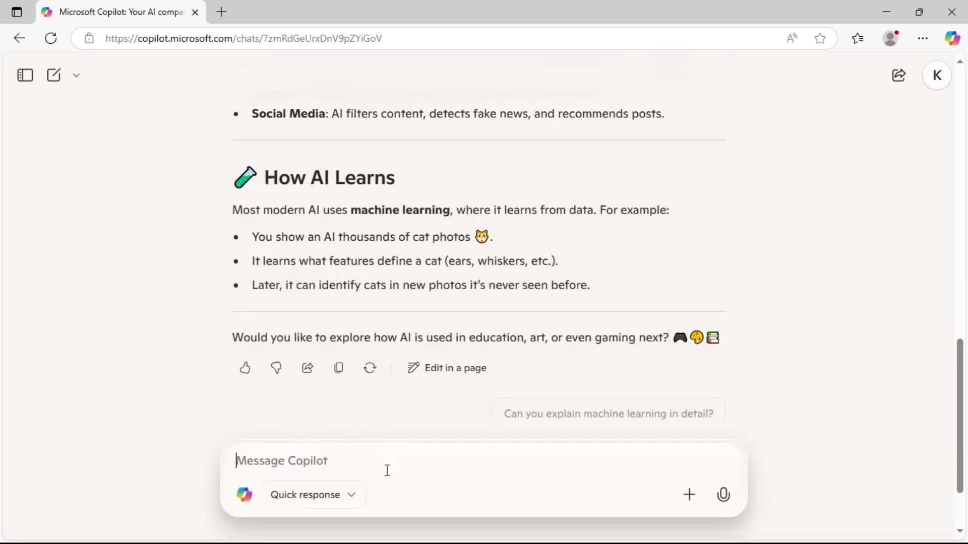 Creating a new topic screenshot