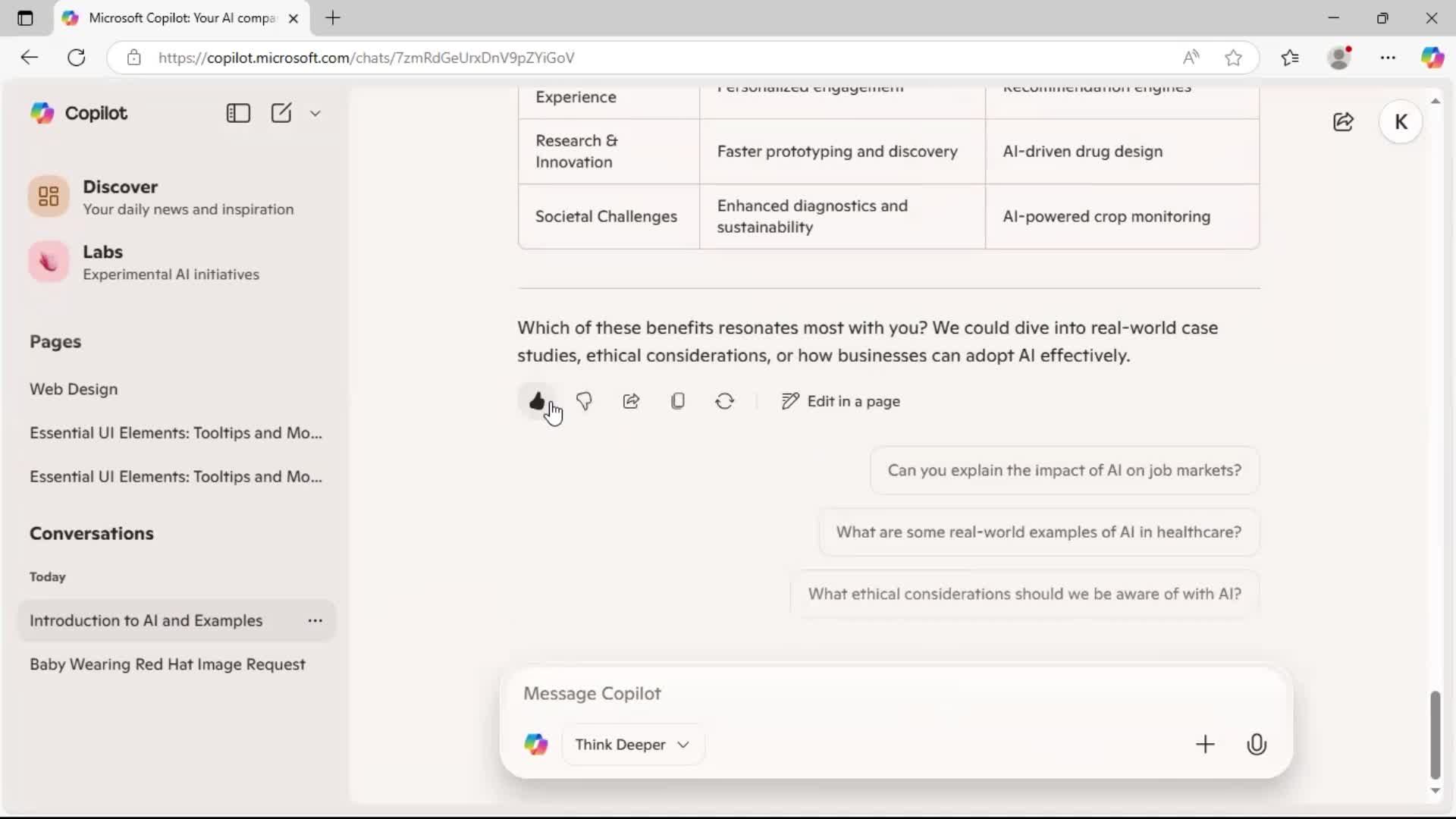 Creating a new topic screenshot