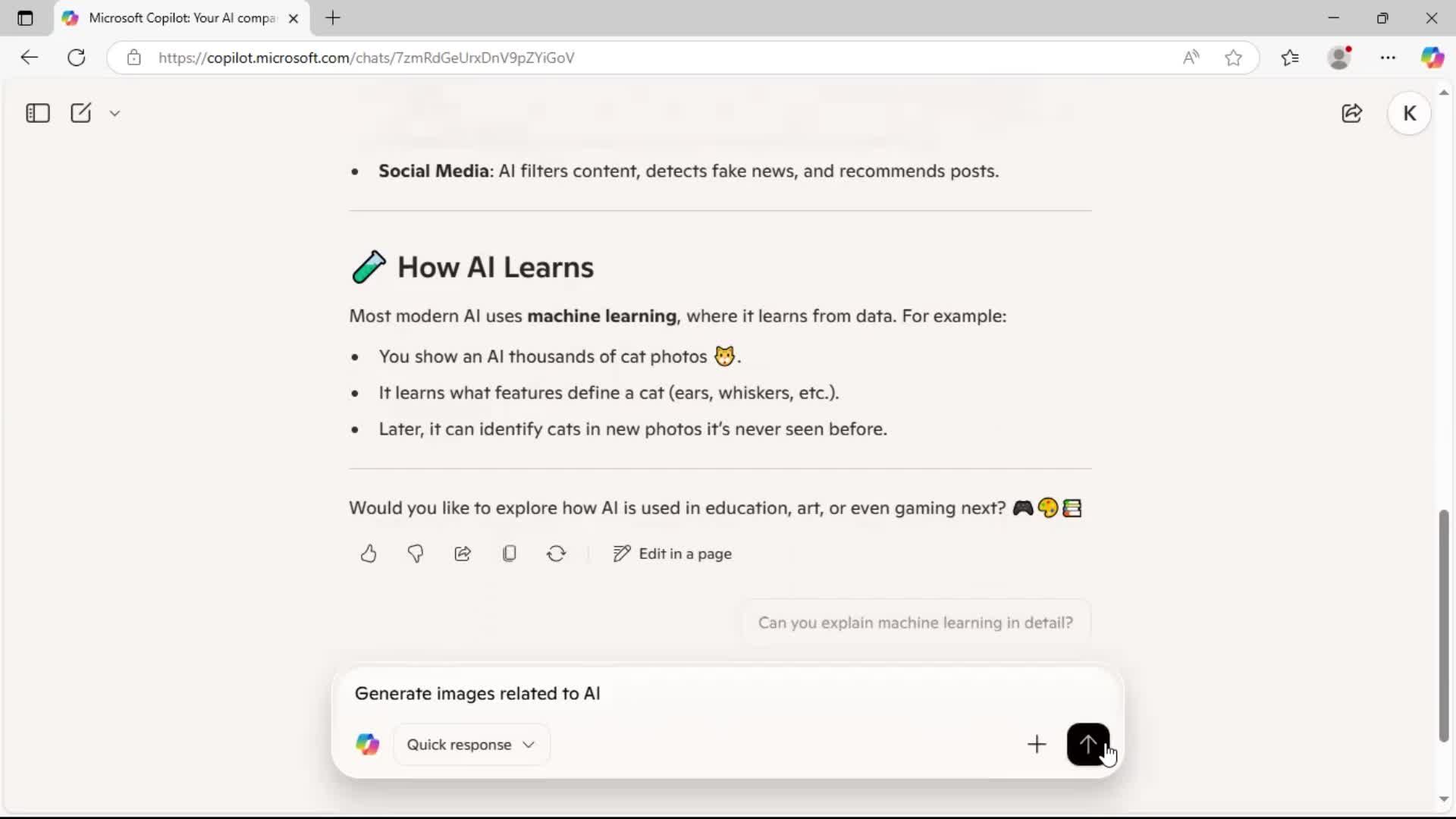 Creating a new topic screenshot