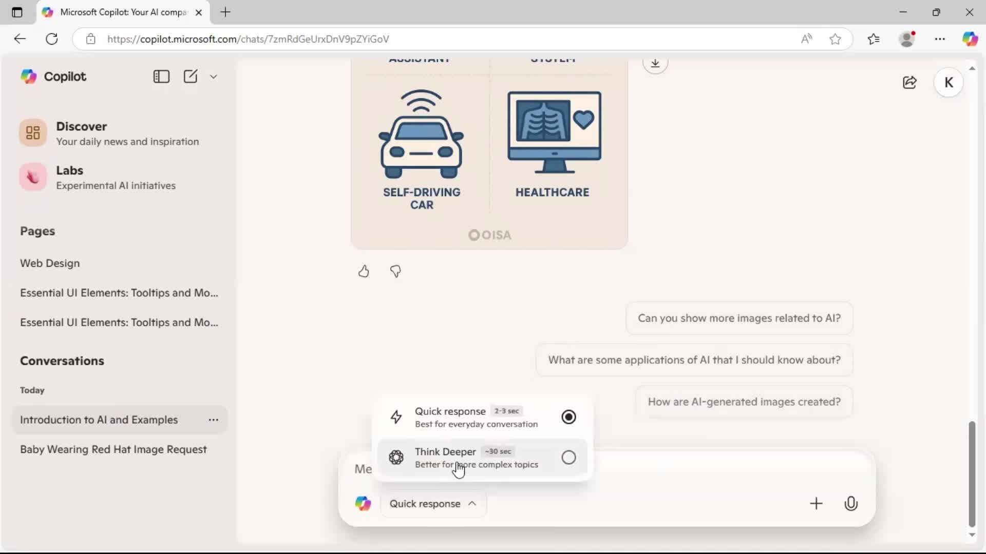 Creating a new topic screenshot