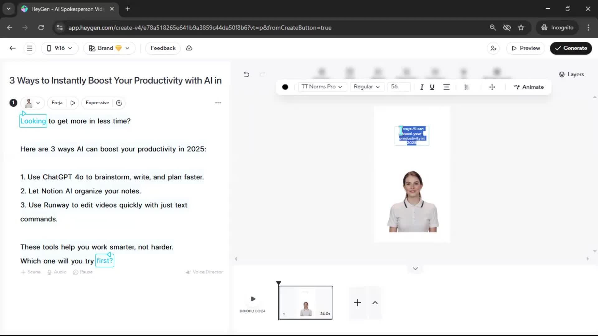 Creating a video screenshot