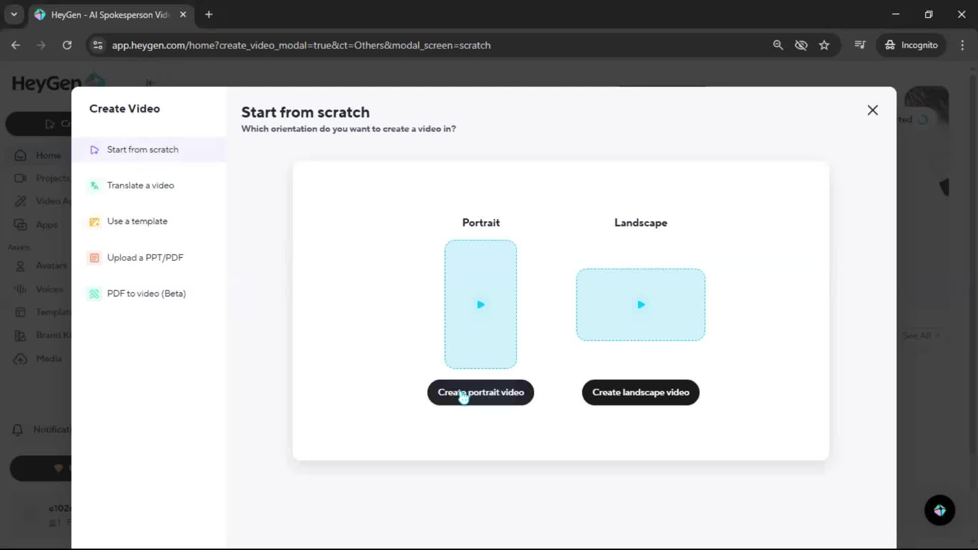 Creating a video screenshot