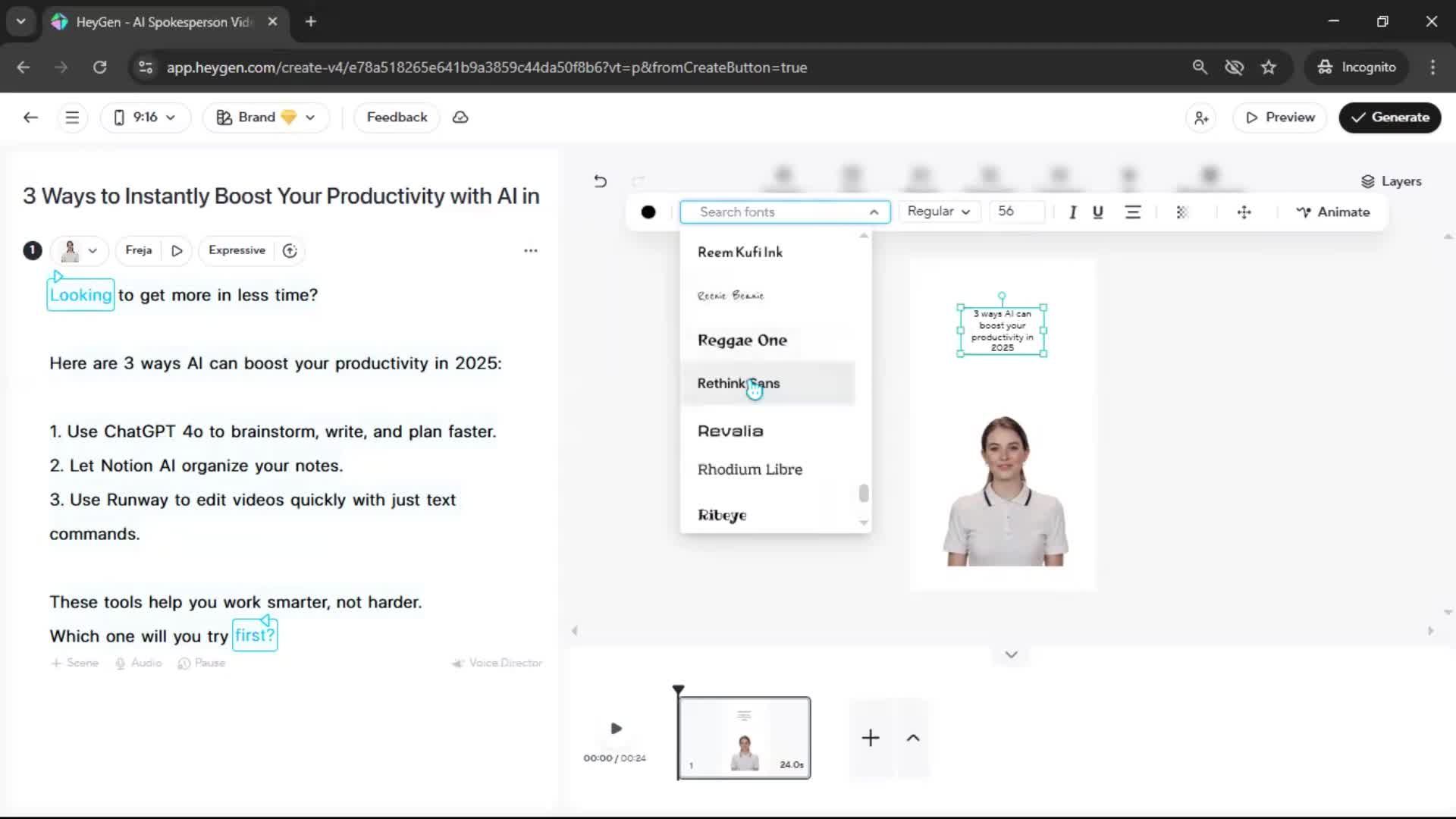 Creating a video screenshot