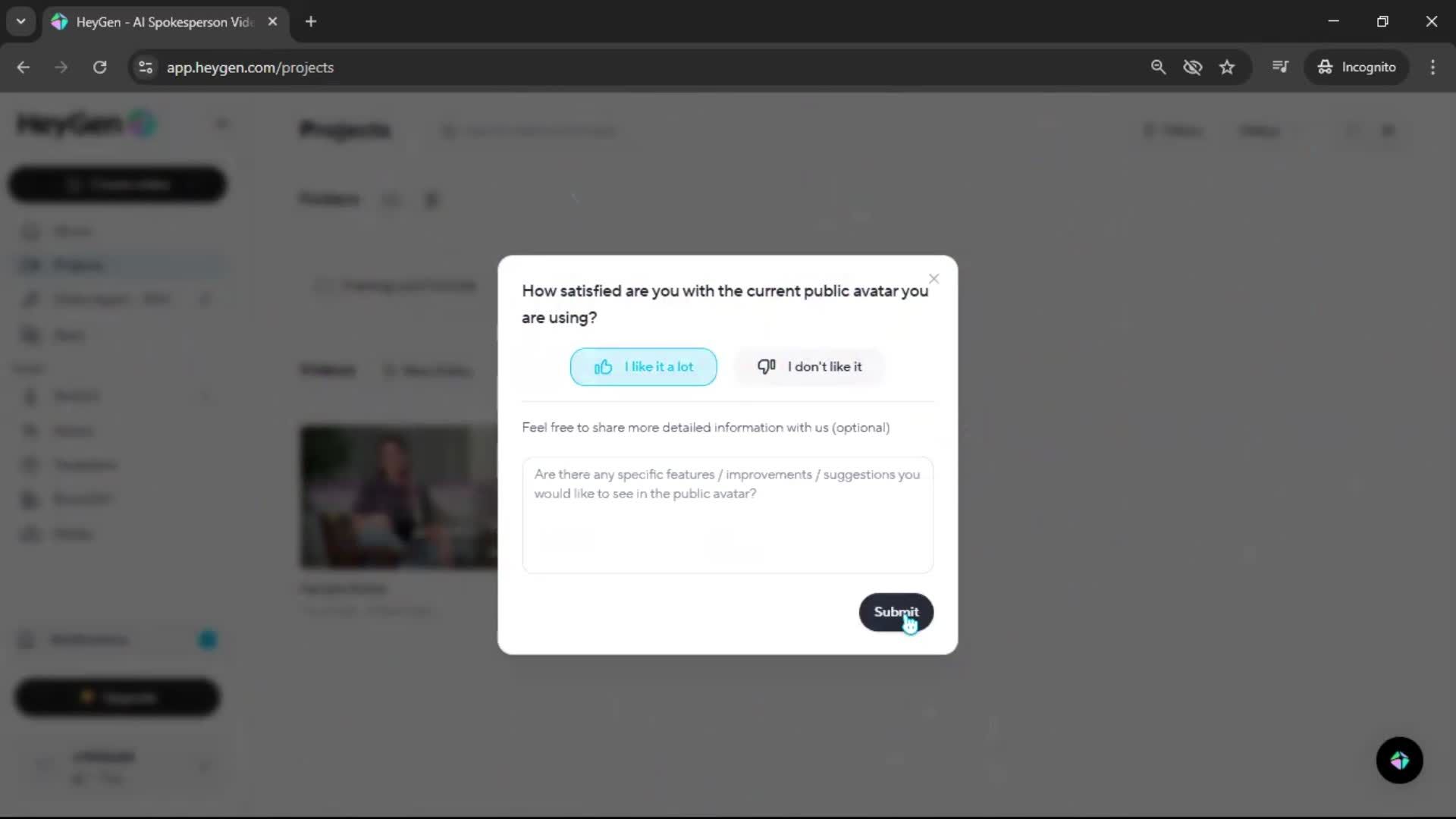 Creating a video screenshot
