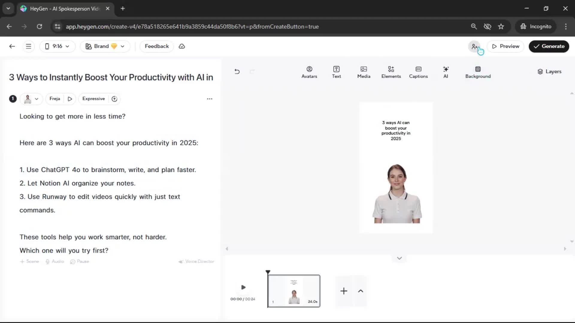 Creating a video screenshot