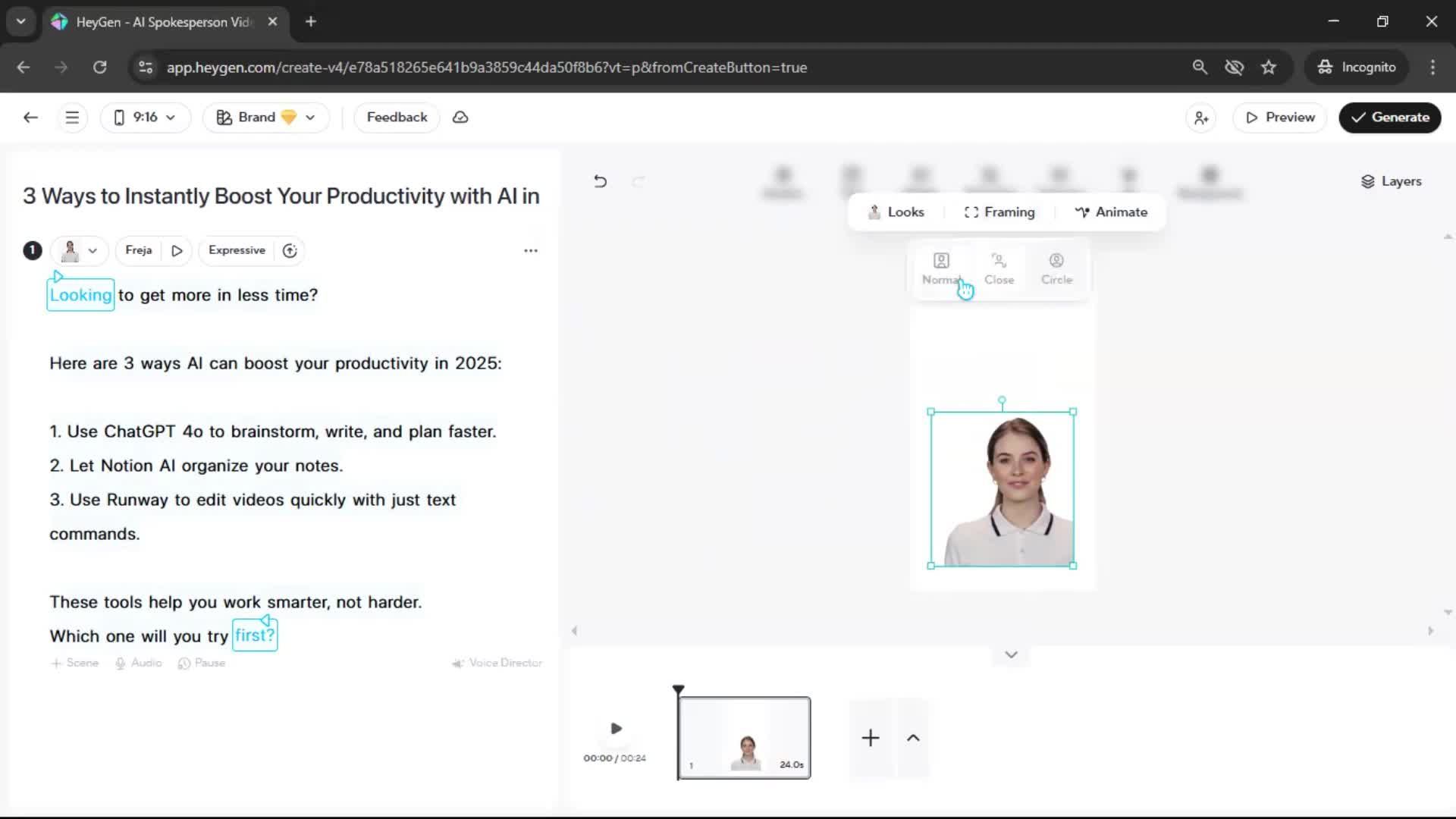 Creating a video screenshot
