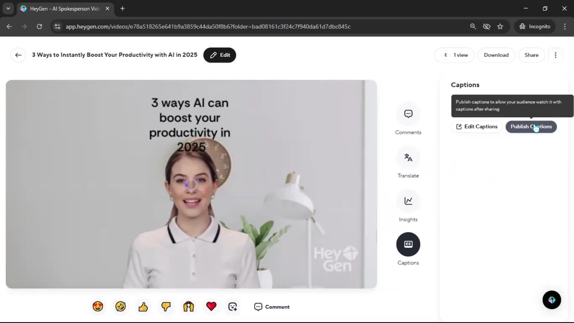 Creating a video screenshot
