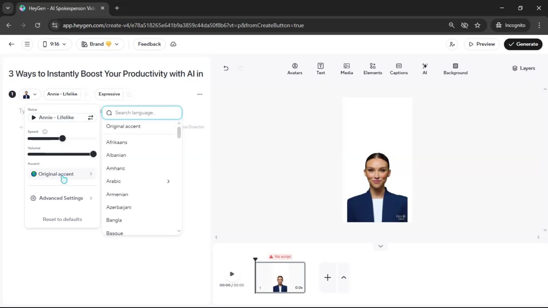 Creating a video screenshot