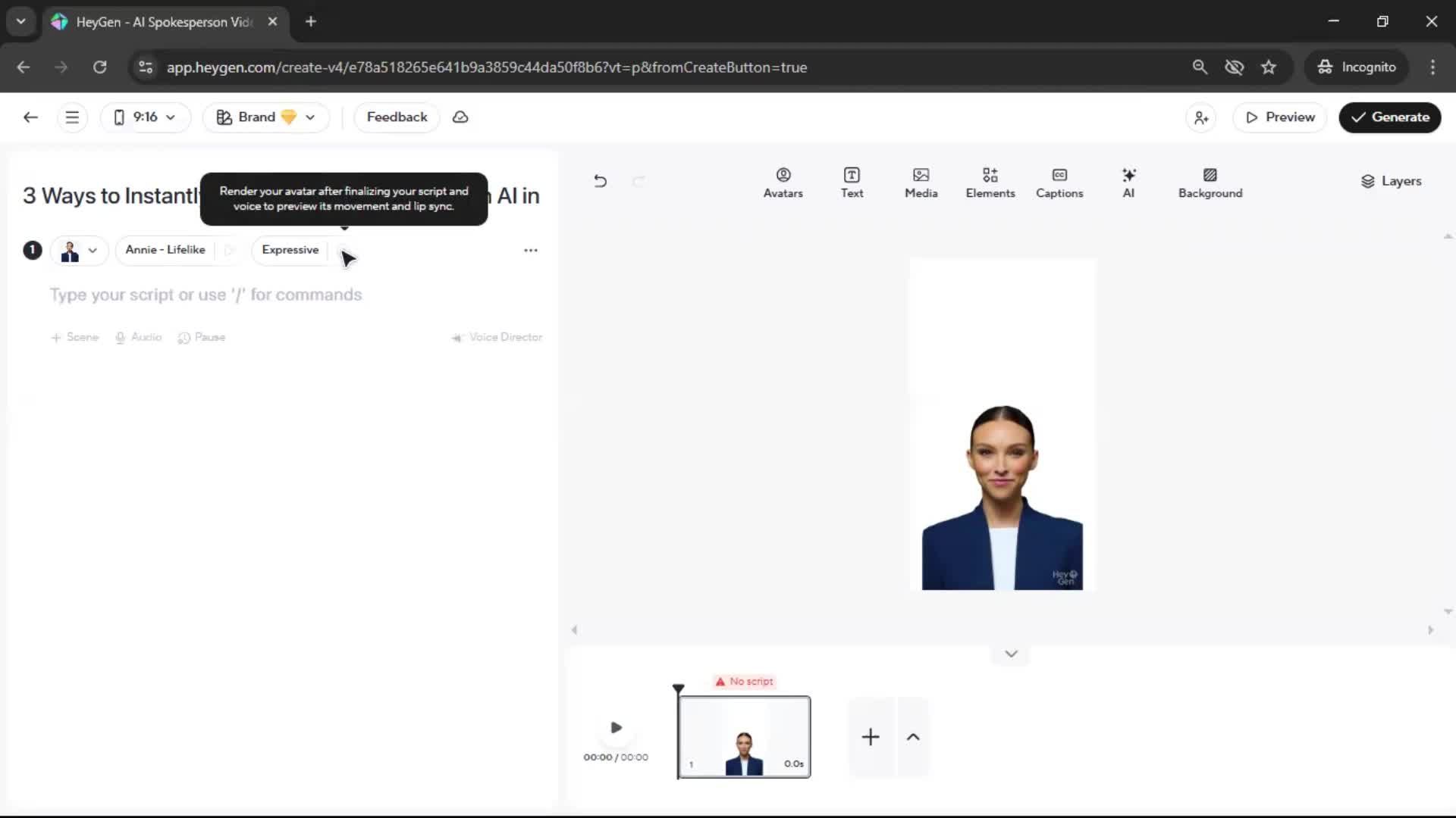 Creating a video screenshot