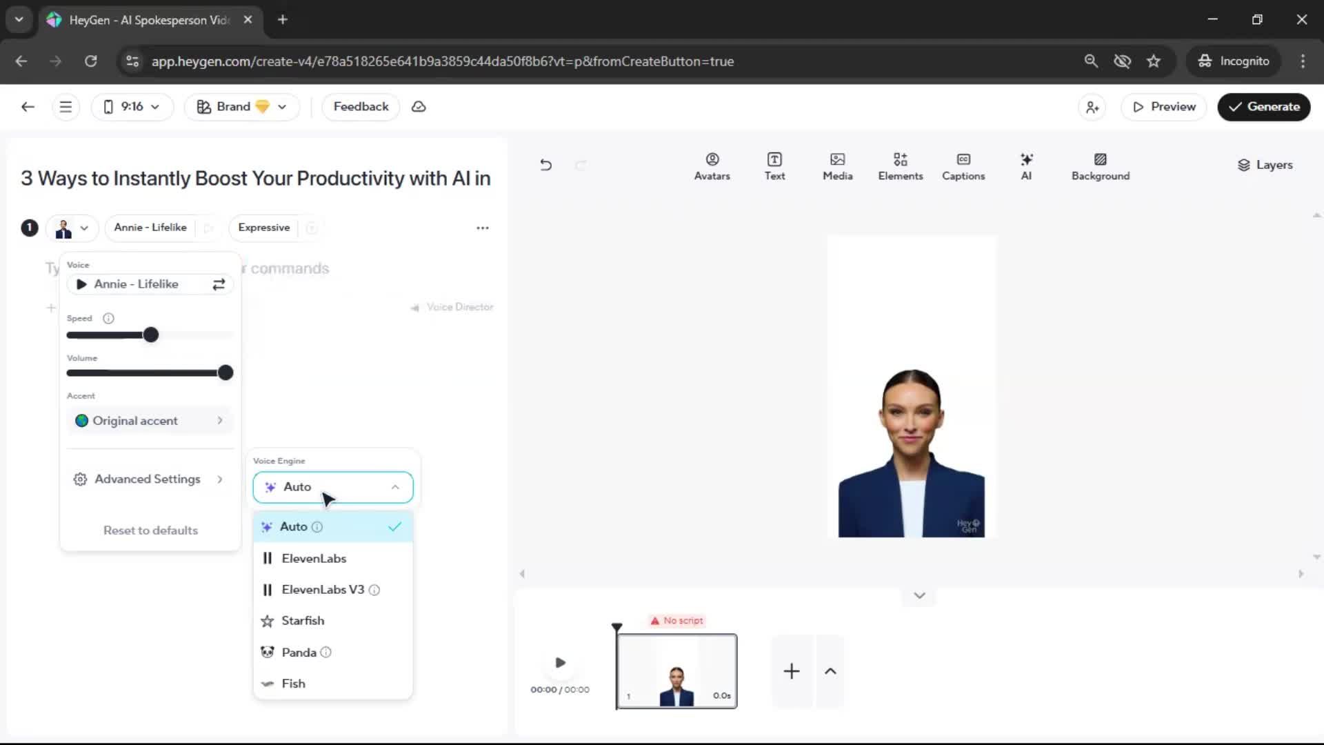 Creating a video screenshot