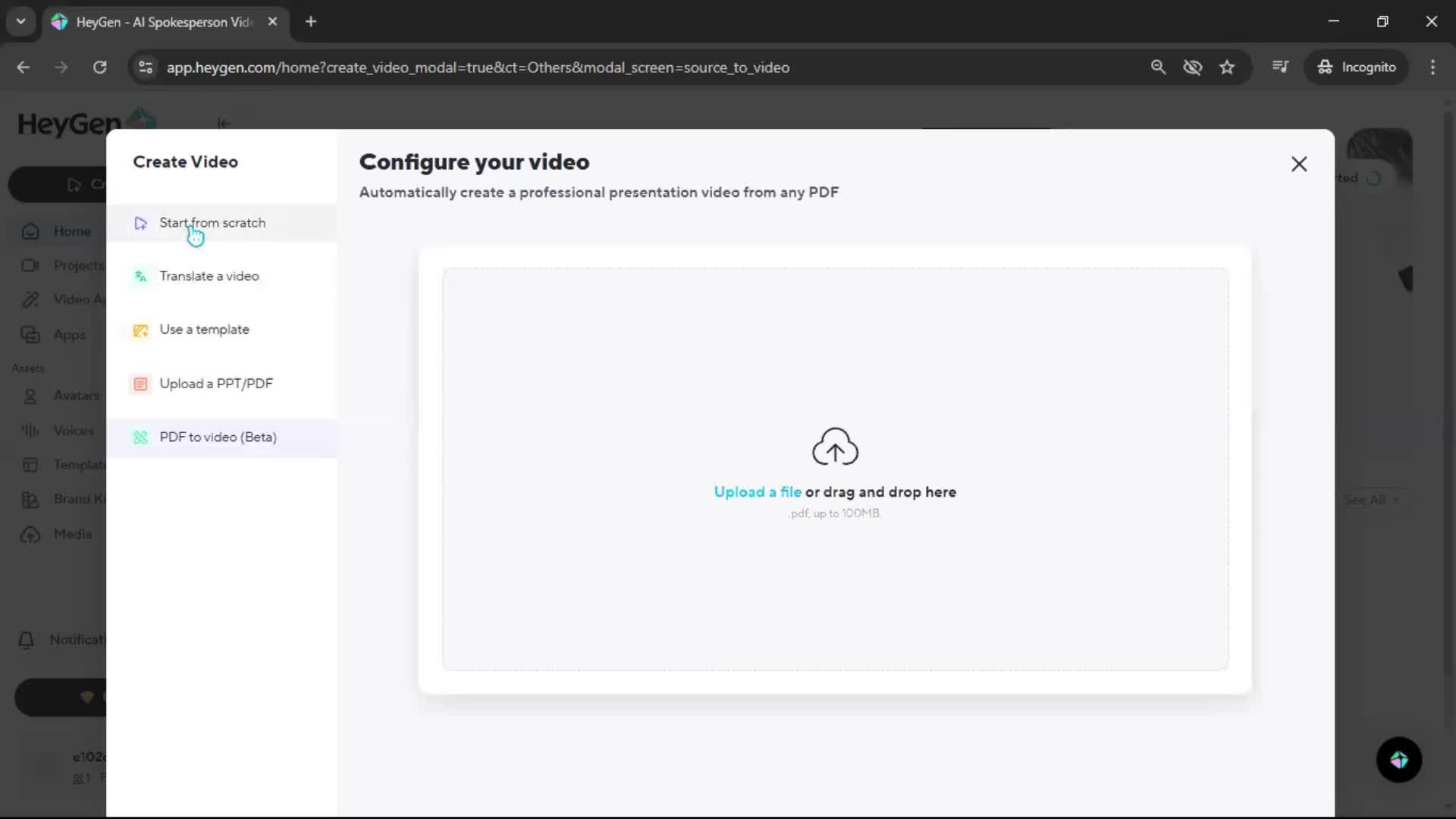 Creating a video screenshot
