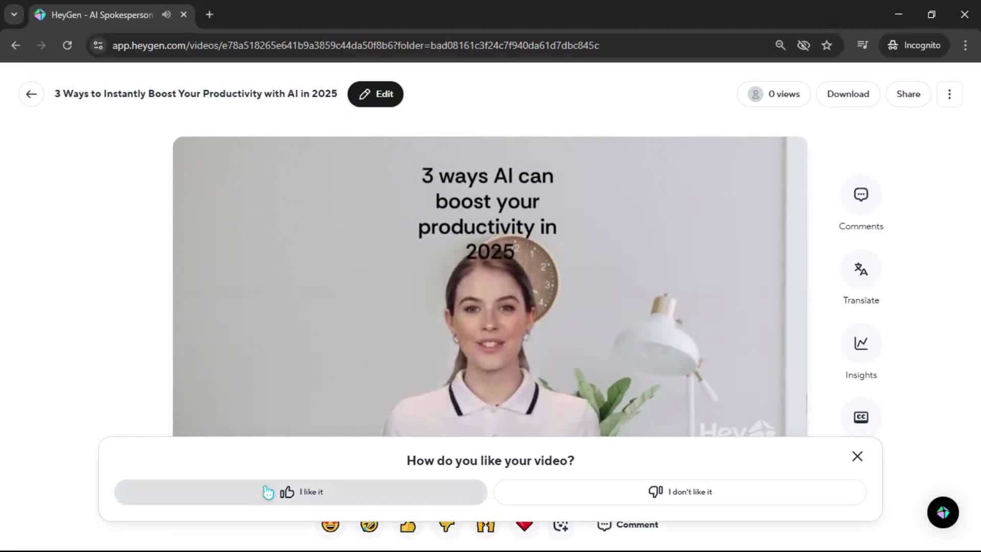 Creating a video screenshot