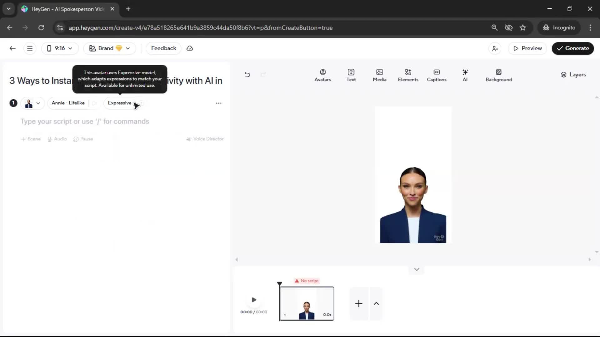 Creating a video screenshot
