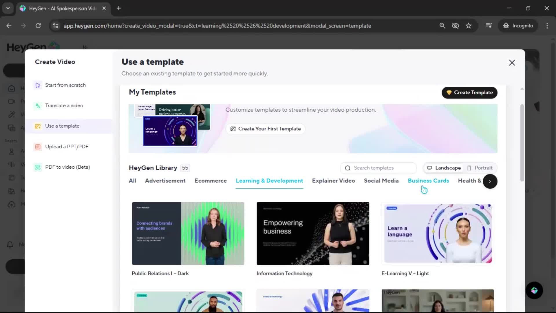 Creating a video screenshot