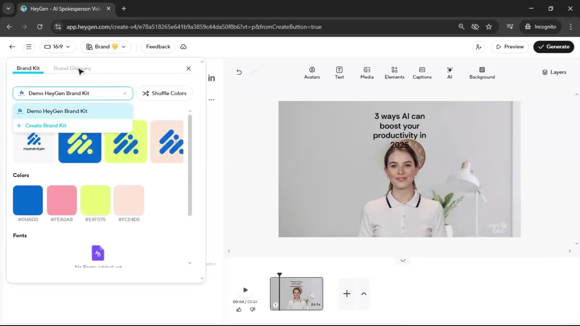 Creating a video screenshot
