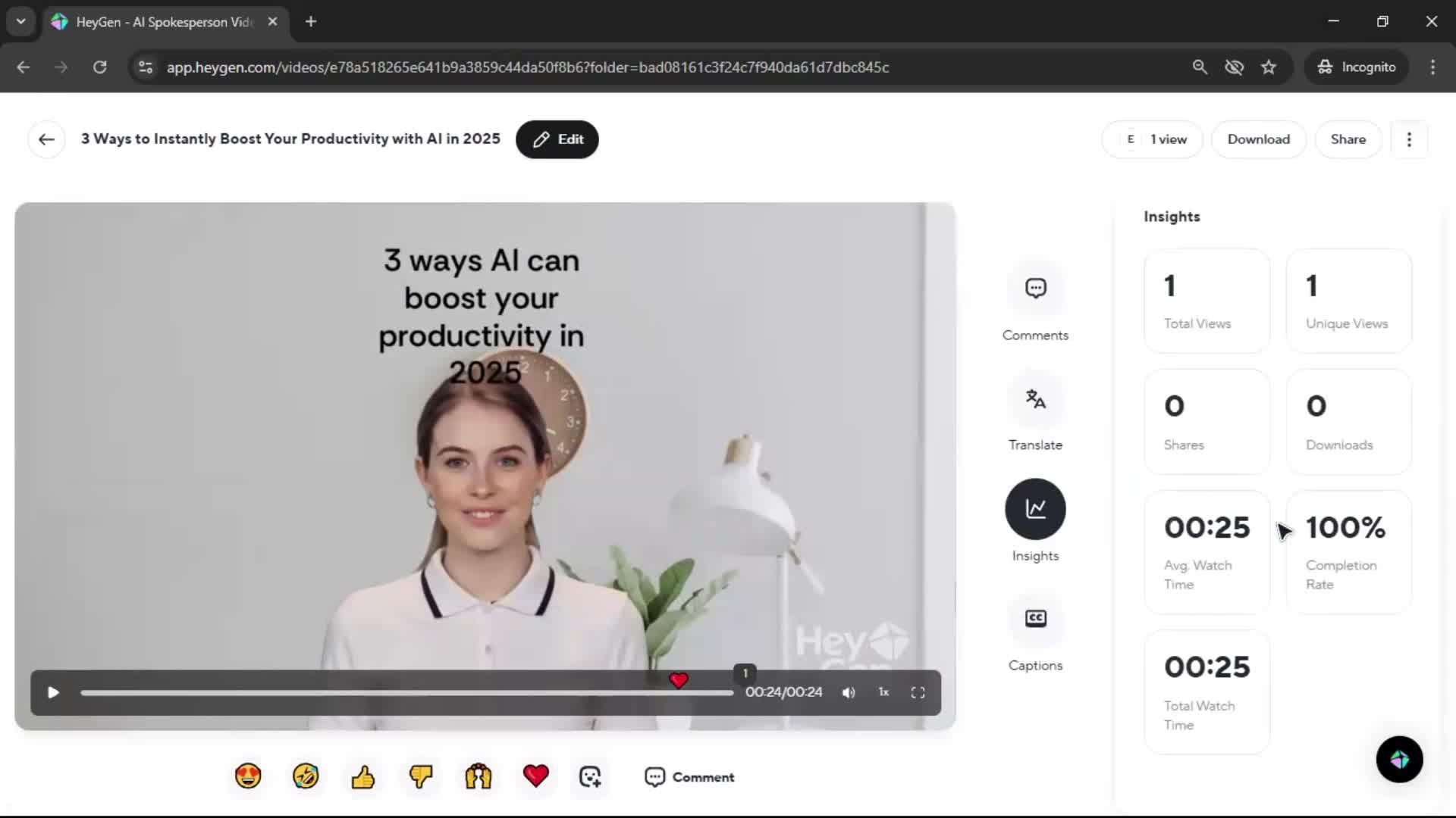 Creating a video screenshot