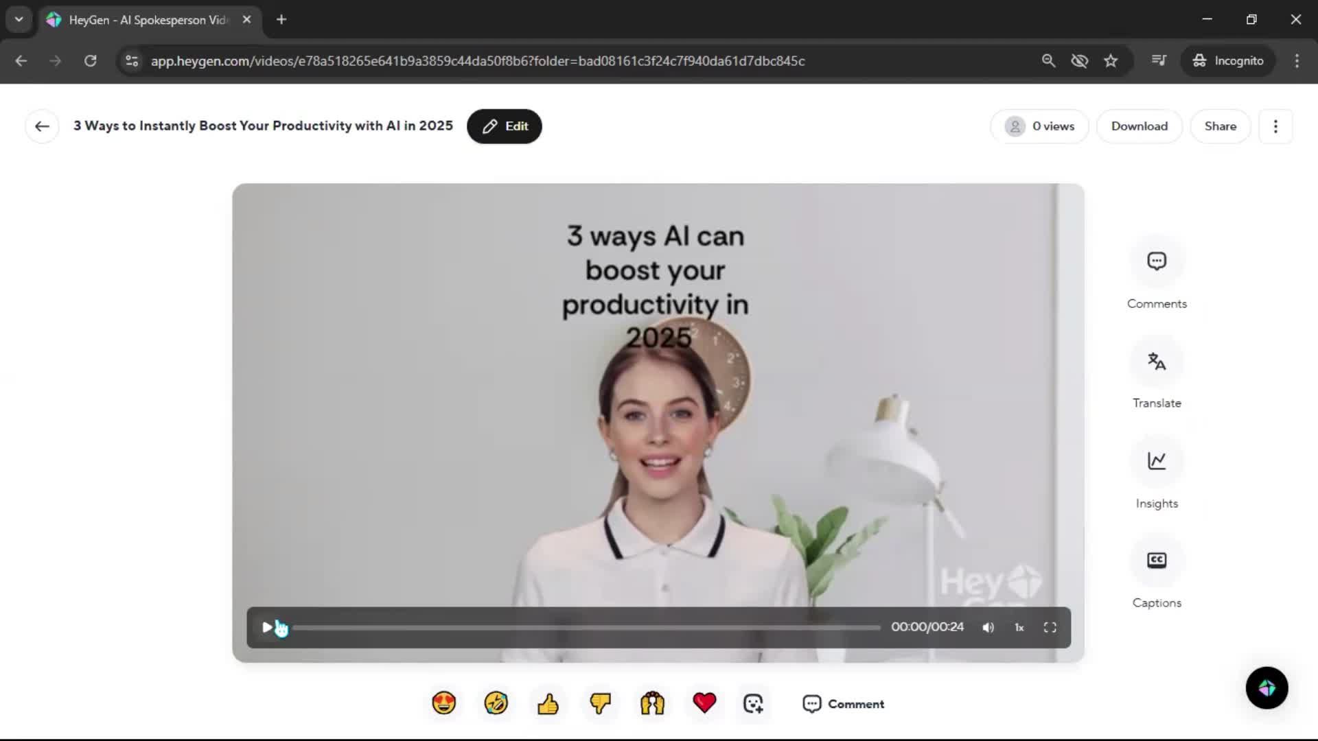 Creating a video screenshot