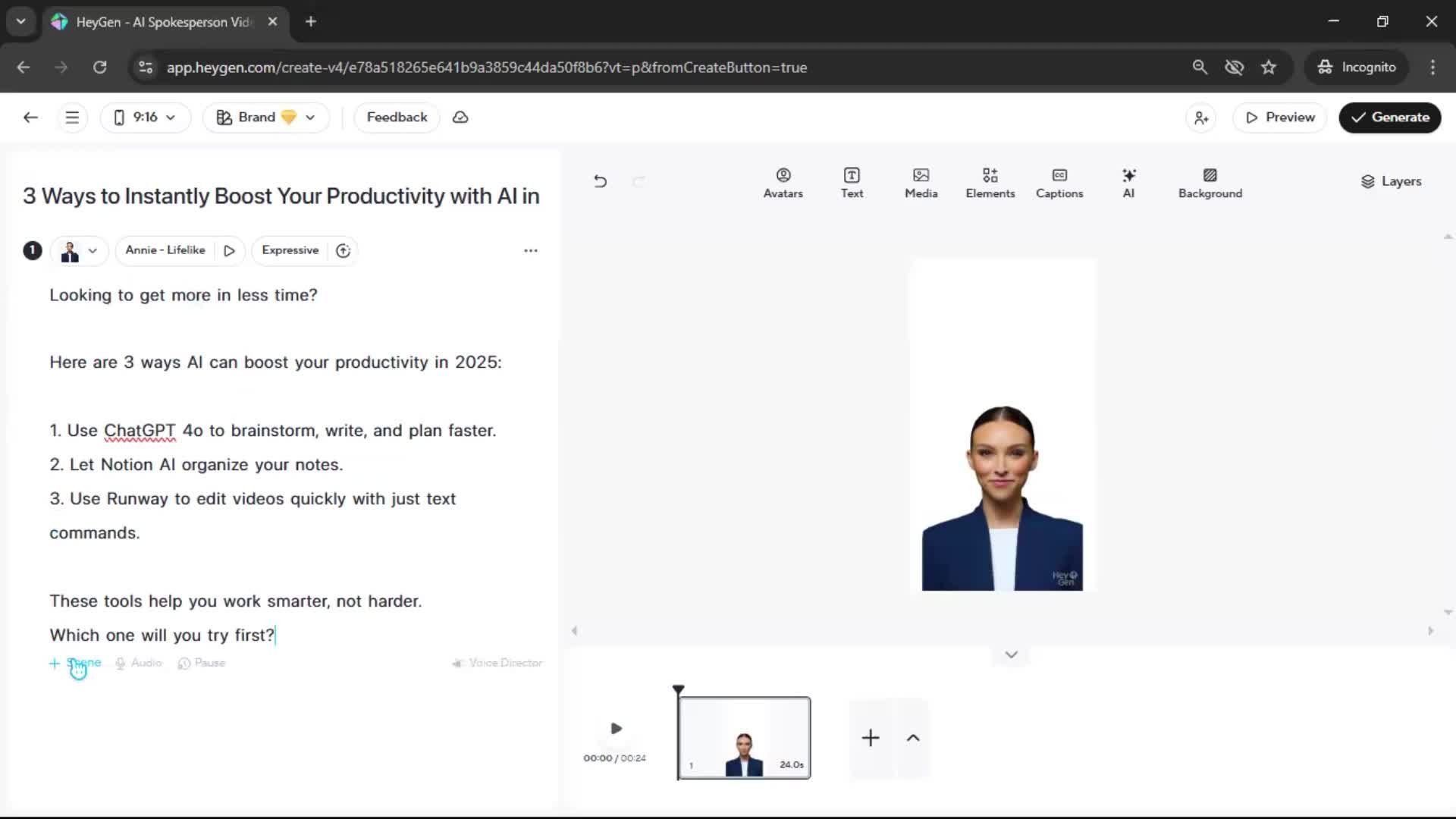 Creating a video screenshot