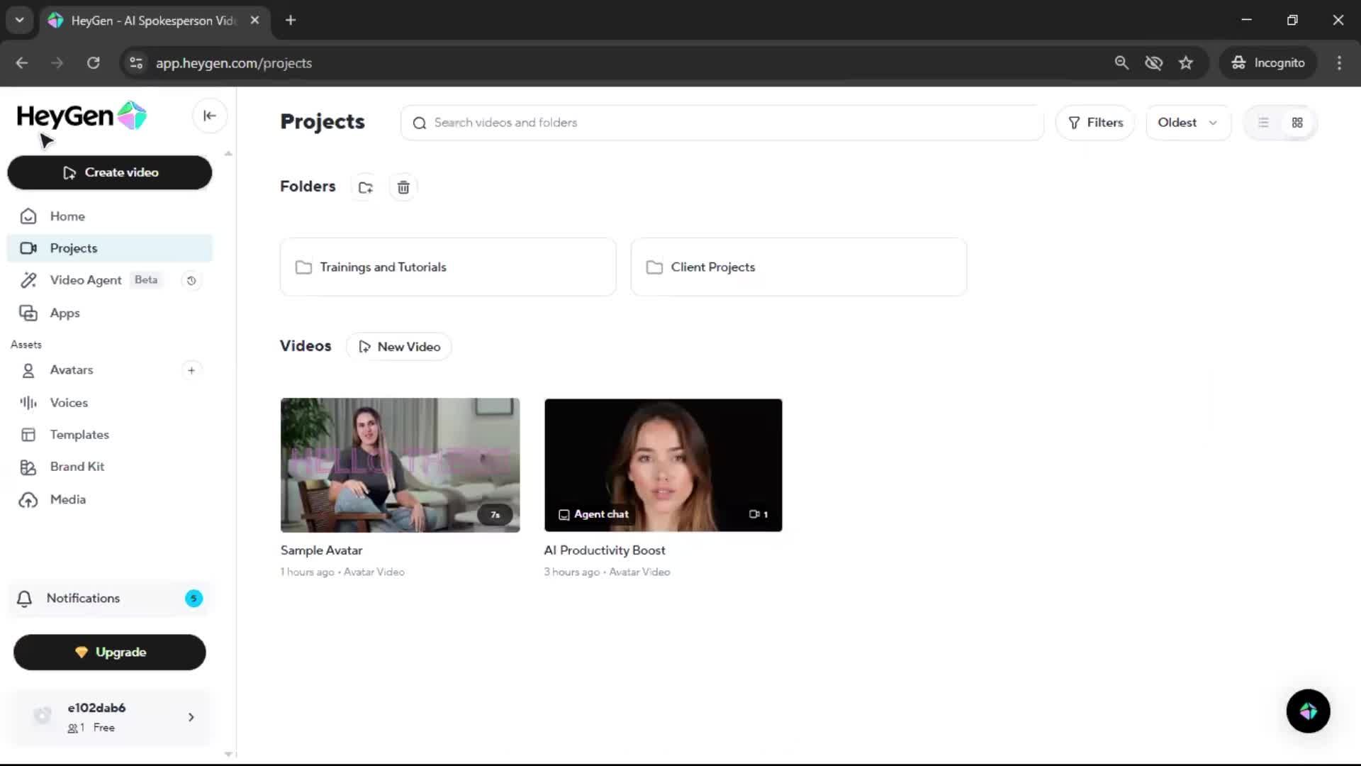 Creating a video screenshot
